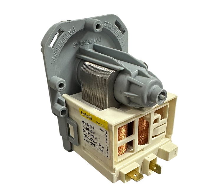 Насос ( помпа ) Стиральной Машины ASKOLL Mod. M114 Art.RS0611 ( 25W 3 самореза, клеммы вместе )
